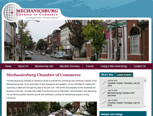 Tablet Screenshot of mechanicsburgchamber.org